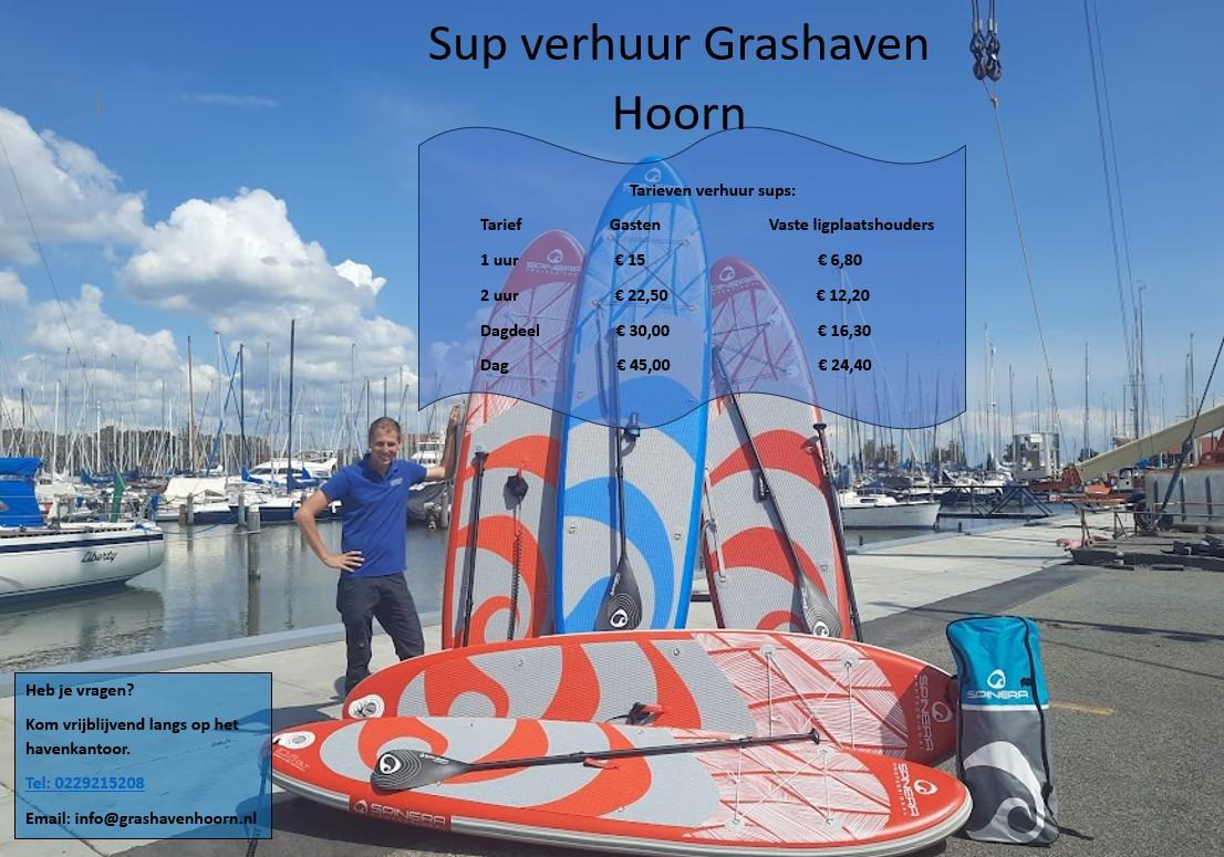 Huur een sup bij de havenmeester